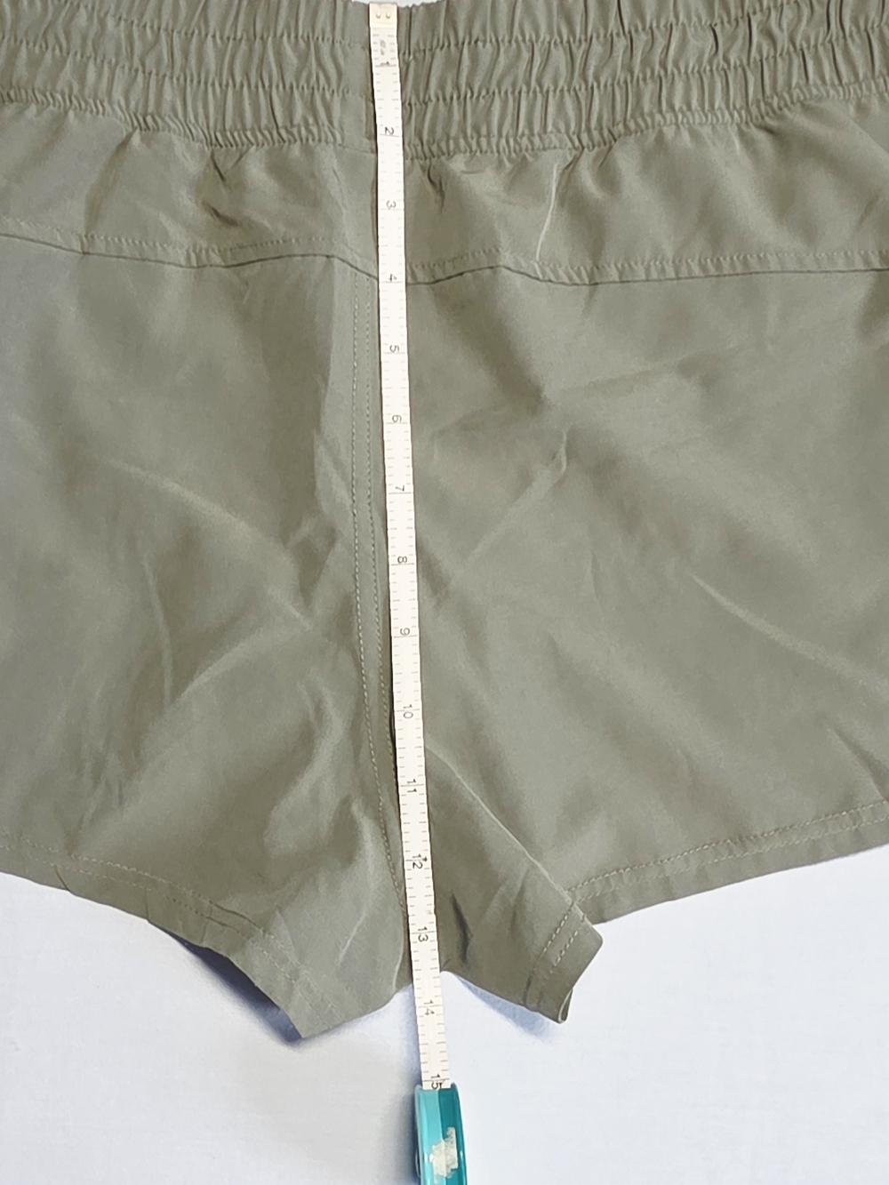 Olive Green Drawstring Shorts - Picture 3 of 3